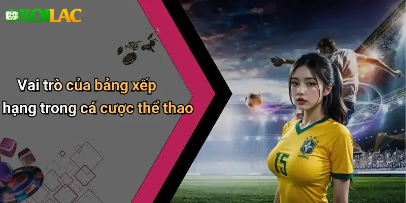 Vai trò của bảng xếp hạng trong cá cược thể thao