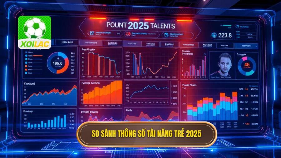 Bảng so sánh thông số dự kiến của các tài năng trẻ năm 2025